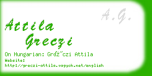 attila greczi business card